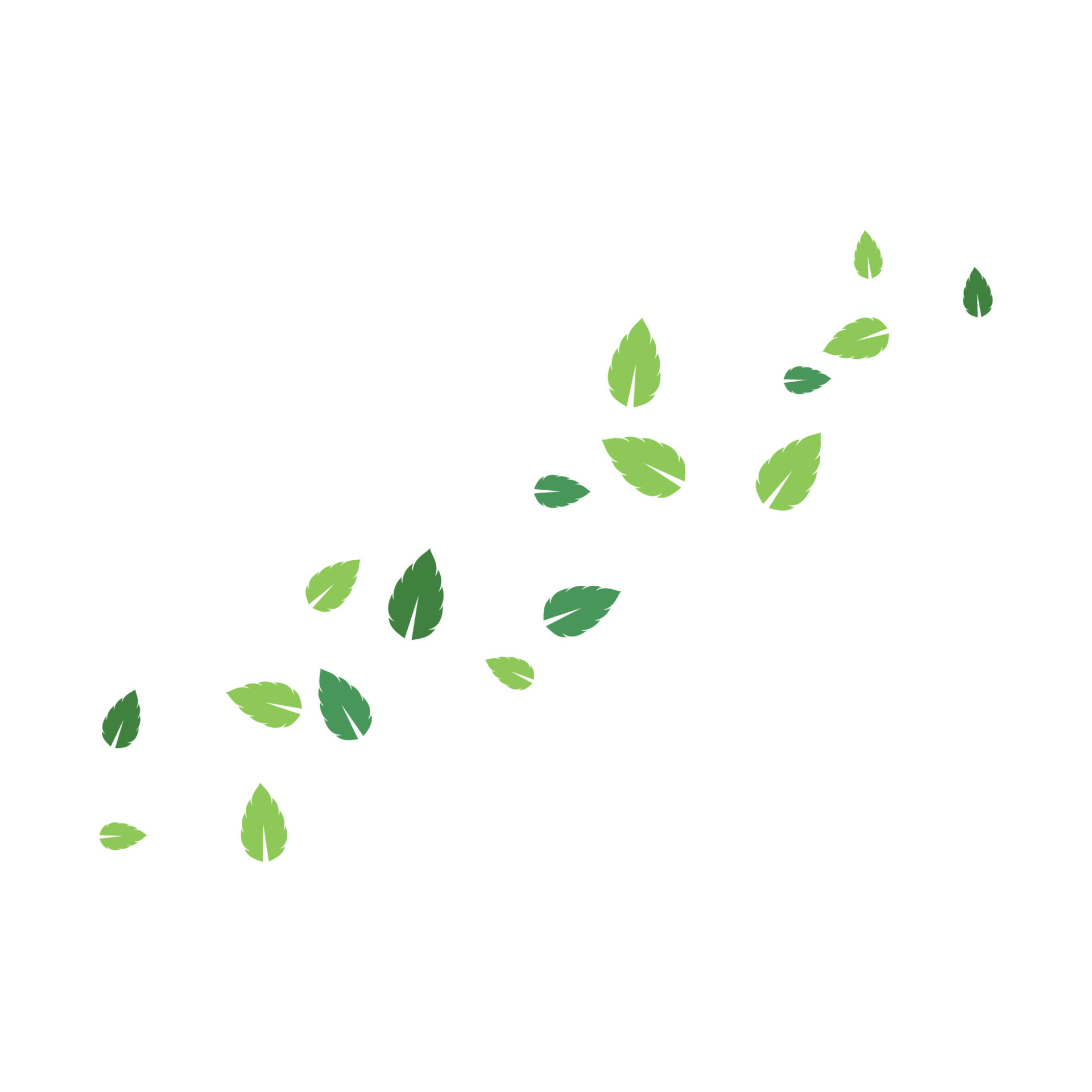 set of abstract leaf background template vector illustration 19951760