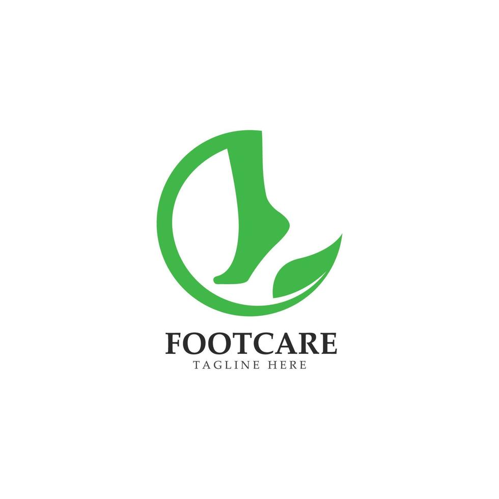 Foot care logo template design vector