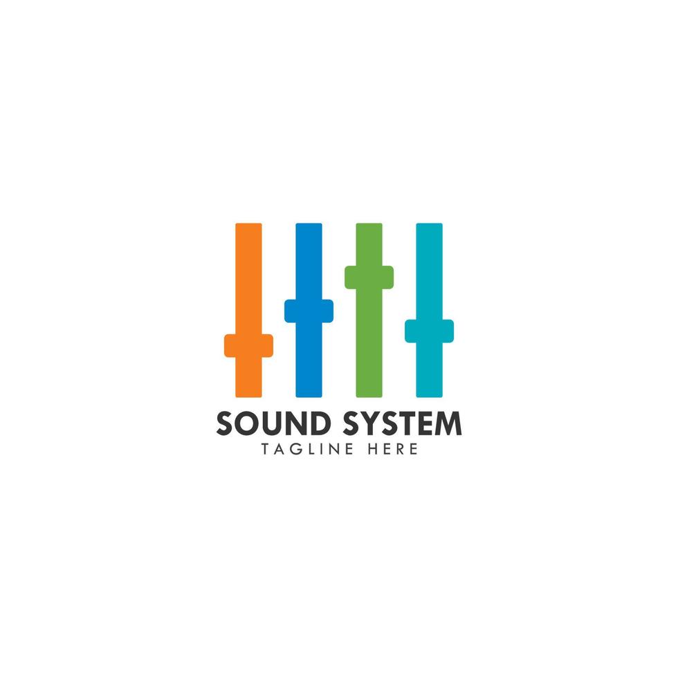 Sound system volume control icon vector illustration