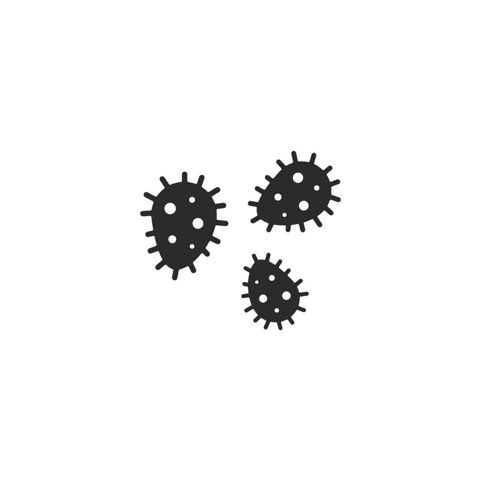 Bacteria vector symbol logo icon