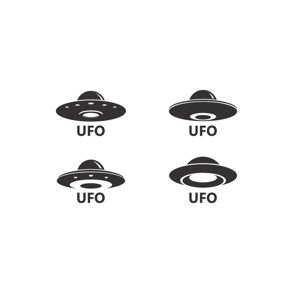 UFO vector logo template illustration