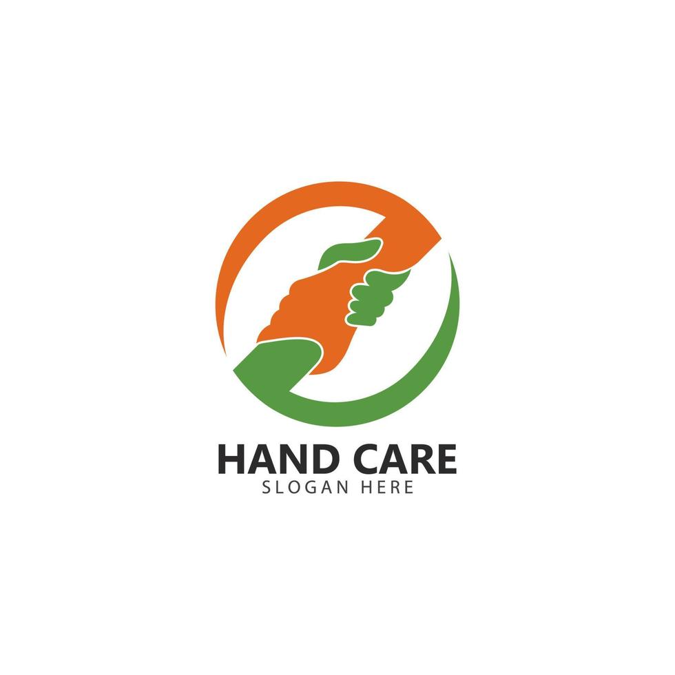 Hand Care Logo Template vector icon illustration