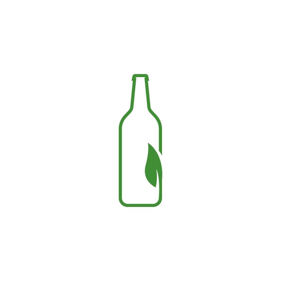 bottle logo vector icon illustration