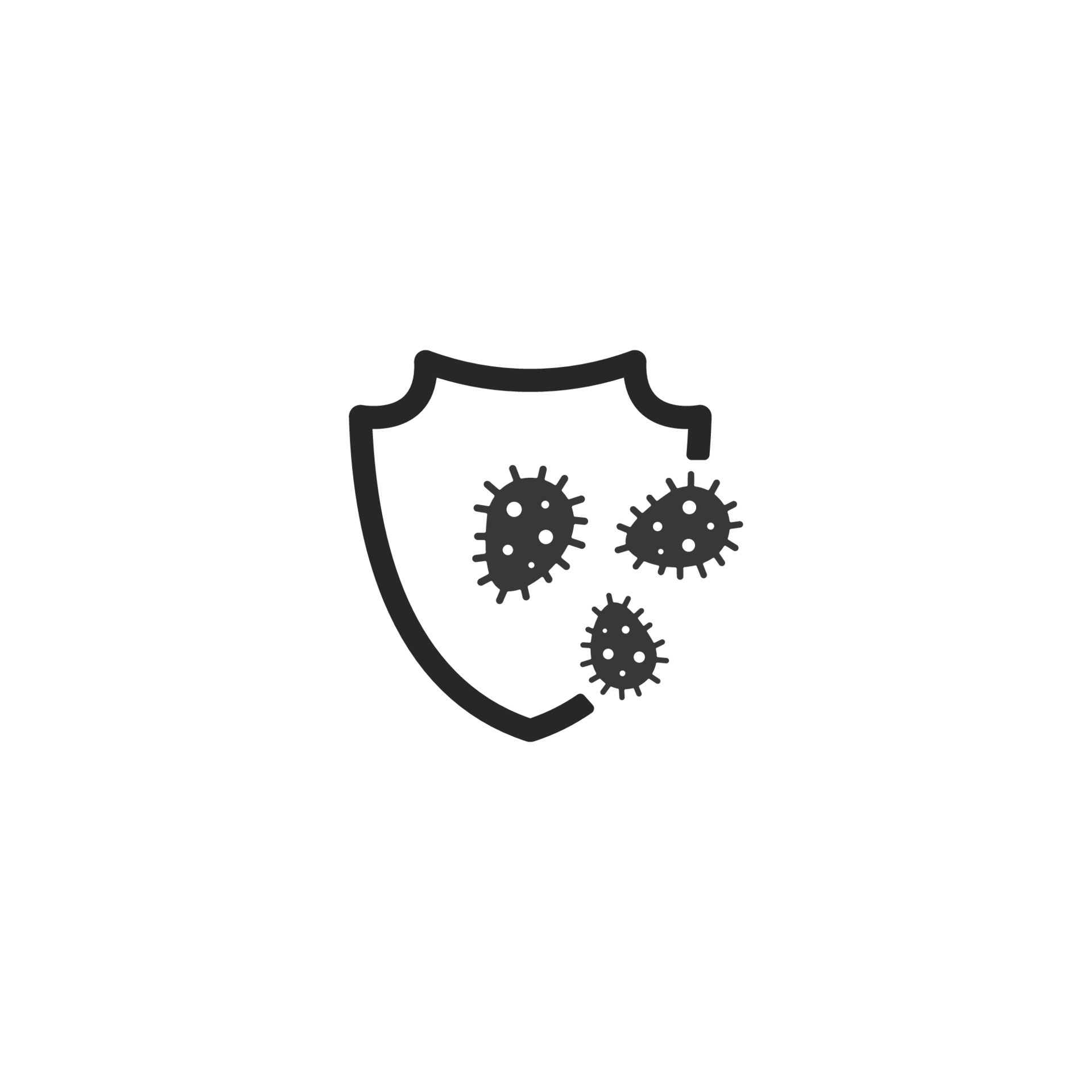 Protection against virus logo vector 19951885 Vector Art at Vecteezy