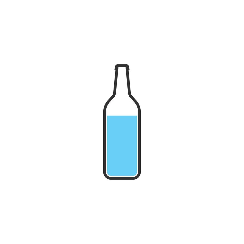 bottle logo vector icon illustration