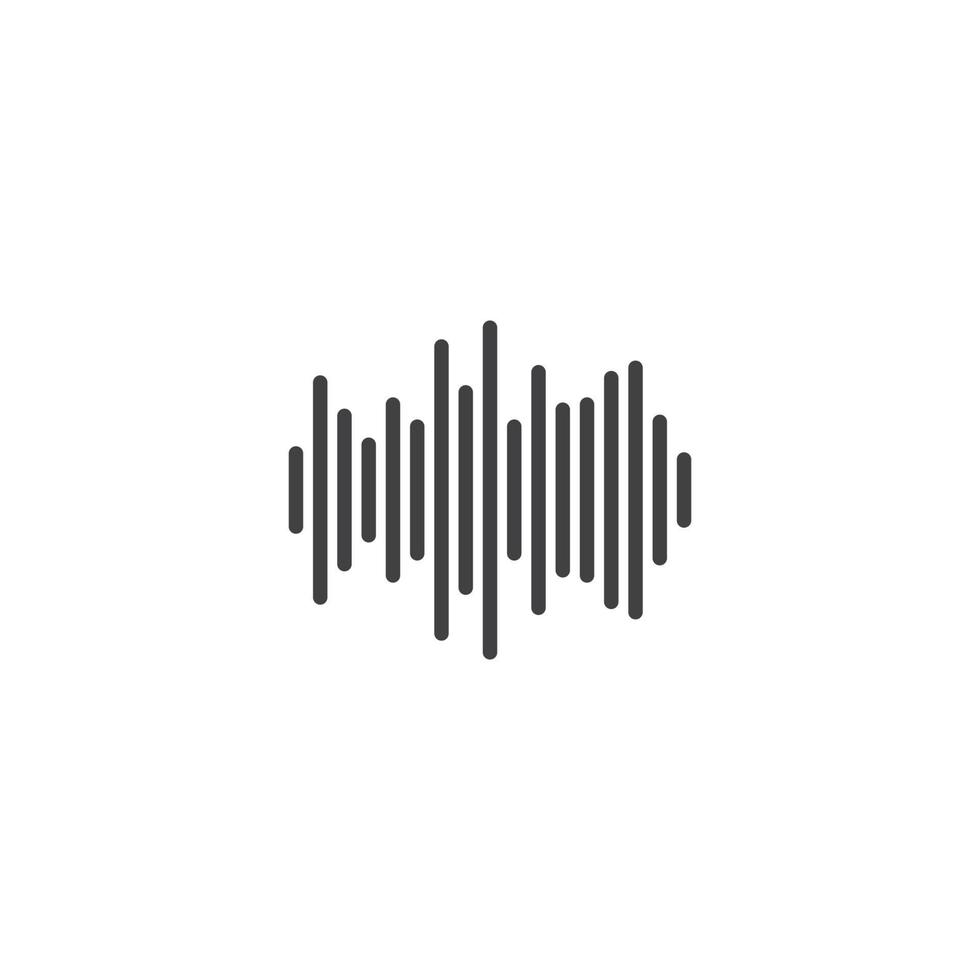 Sound waves vector illustration