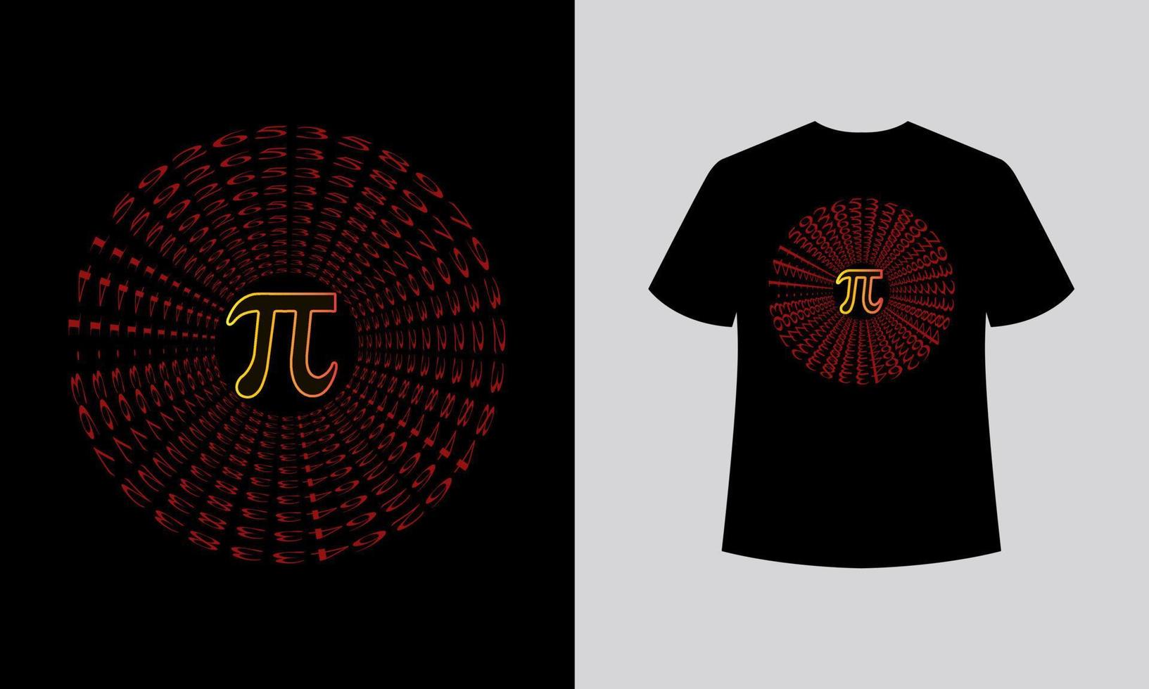 Happy Pi Day 14th March Typography Vector T Shirt Design