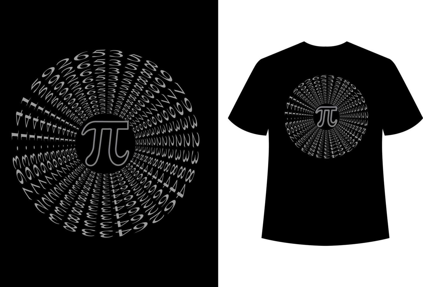Happy Pi Day 14th March Typography Vector T Shirt Design