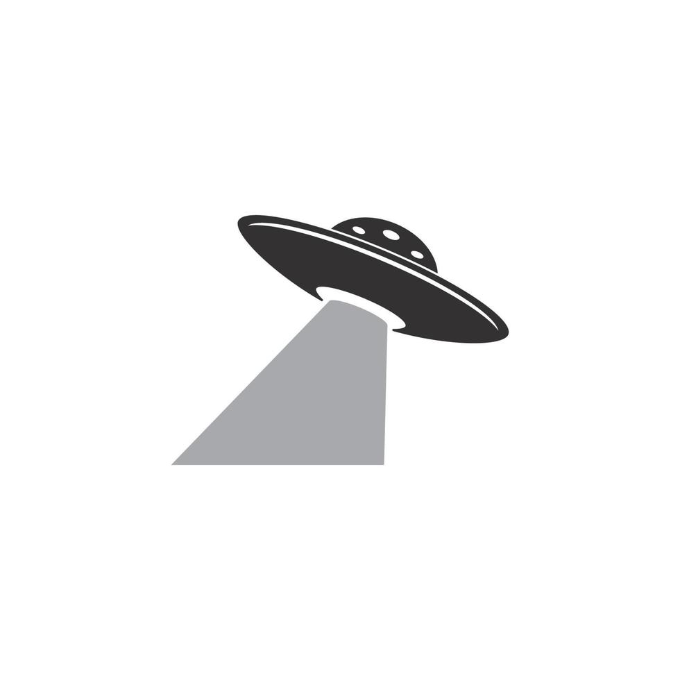UFO vector logo template illustration