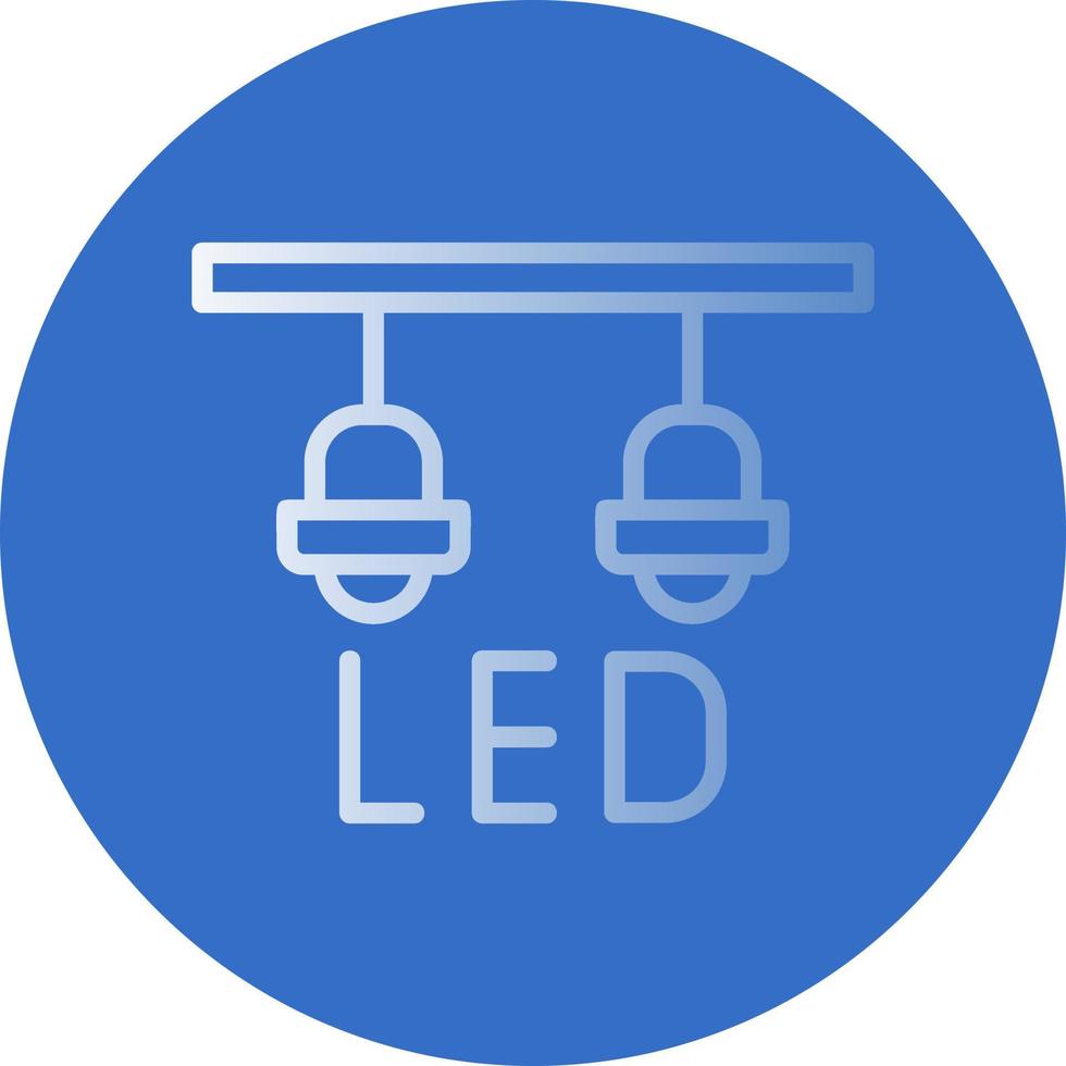 Led Lamp Vector Icon Design