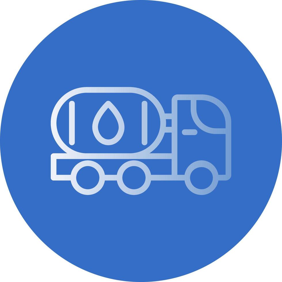 Oil Tanker Vector Icon Design