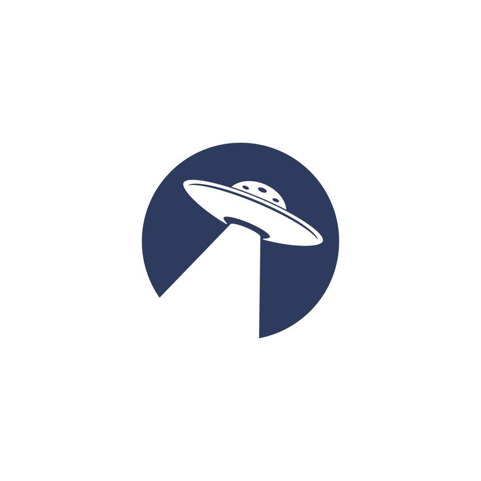 UFO vector logo template illustration