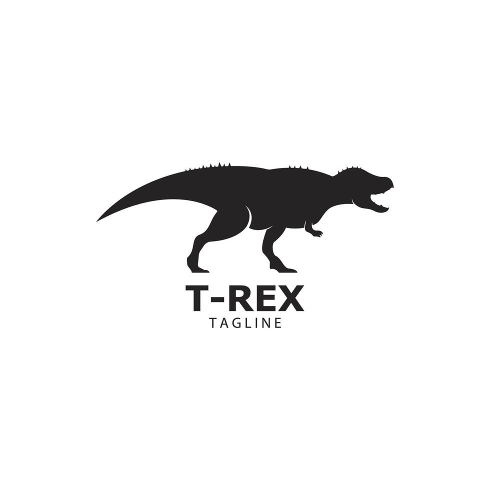 poderoso tirano saurio Rex logo, jurásico período concepto icono ilustración vector