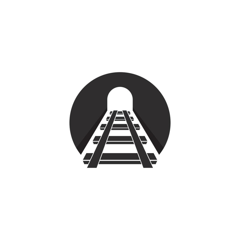 Railway logo , vector icon illustration