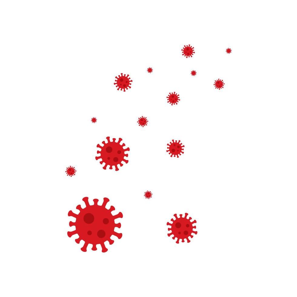 Coronavirus, covid-19 global pandemic vector template