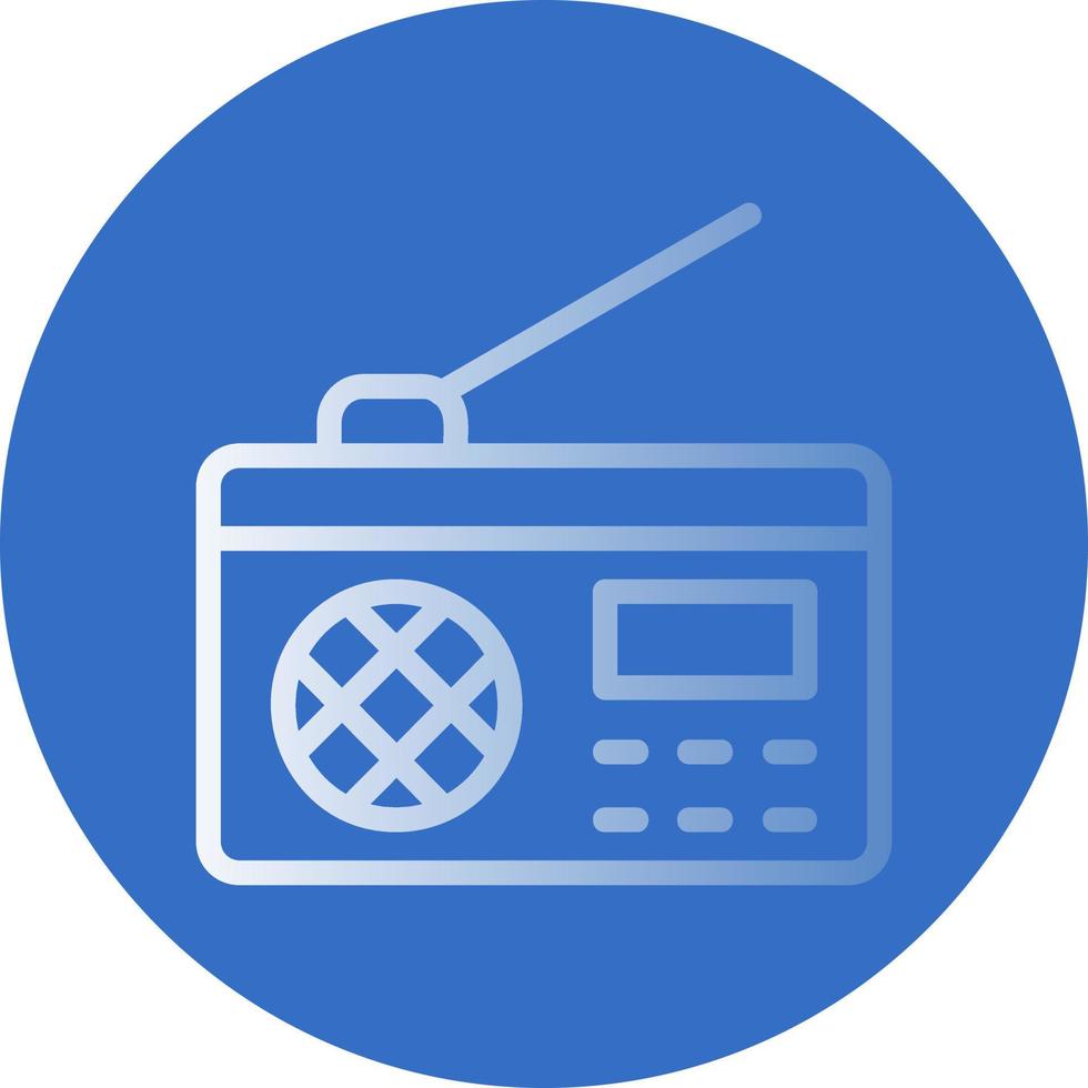 diseño de icono de vector de radio