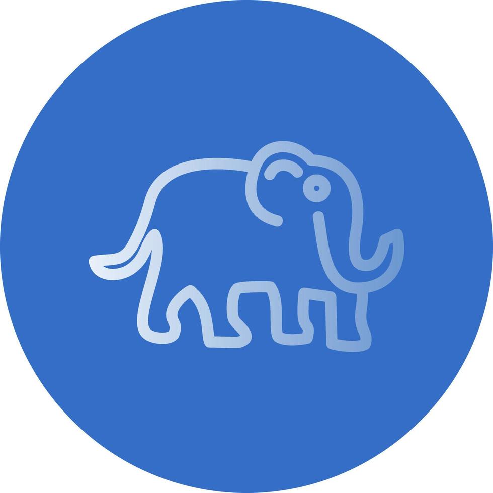 diseño de icono de vector de mamut