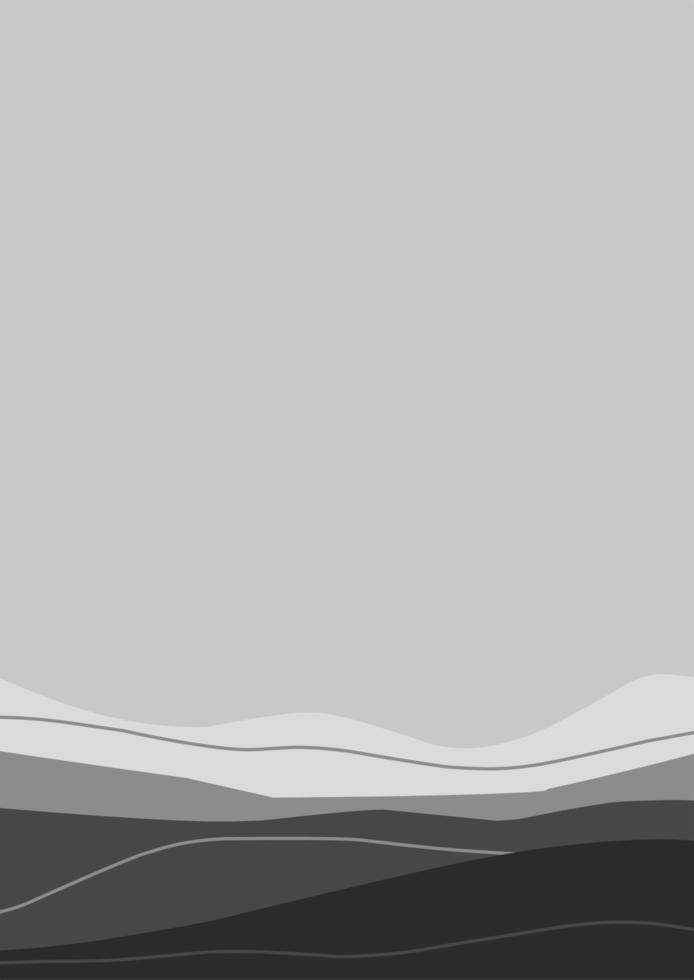abstract monochrome vertical background suitable for wall art. black and white wall decoration with minimalistic deaign vector