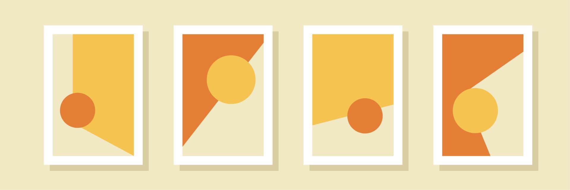 set of simple geometry wall art decoration 19952536 Vector Art at Vecteezy