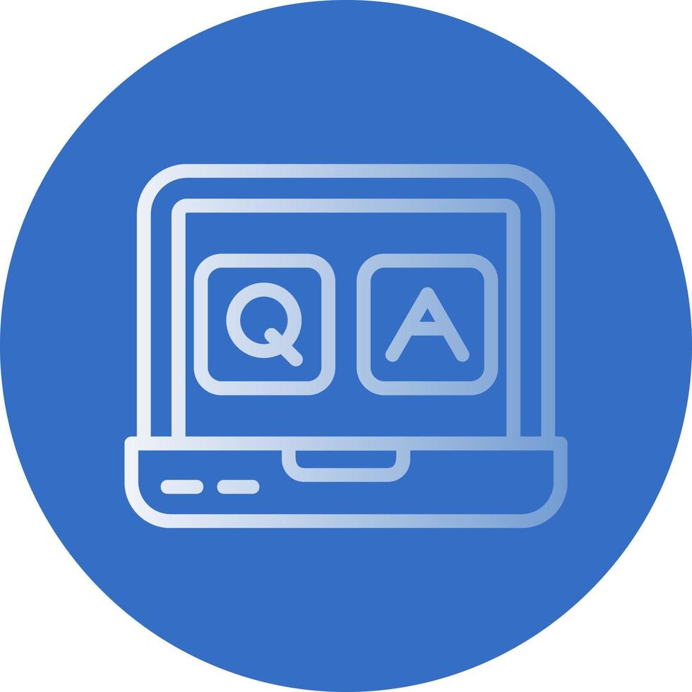 QA Vector Icon Design