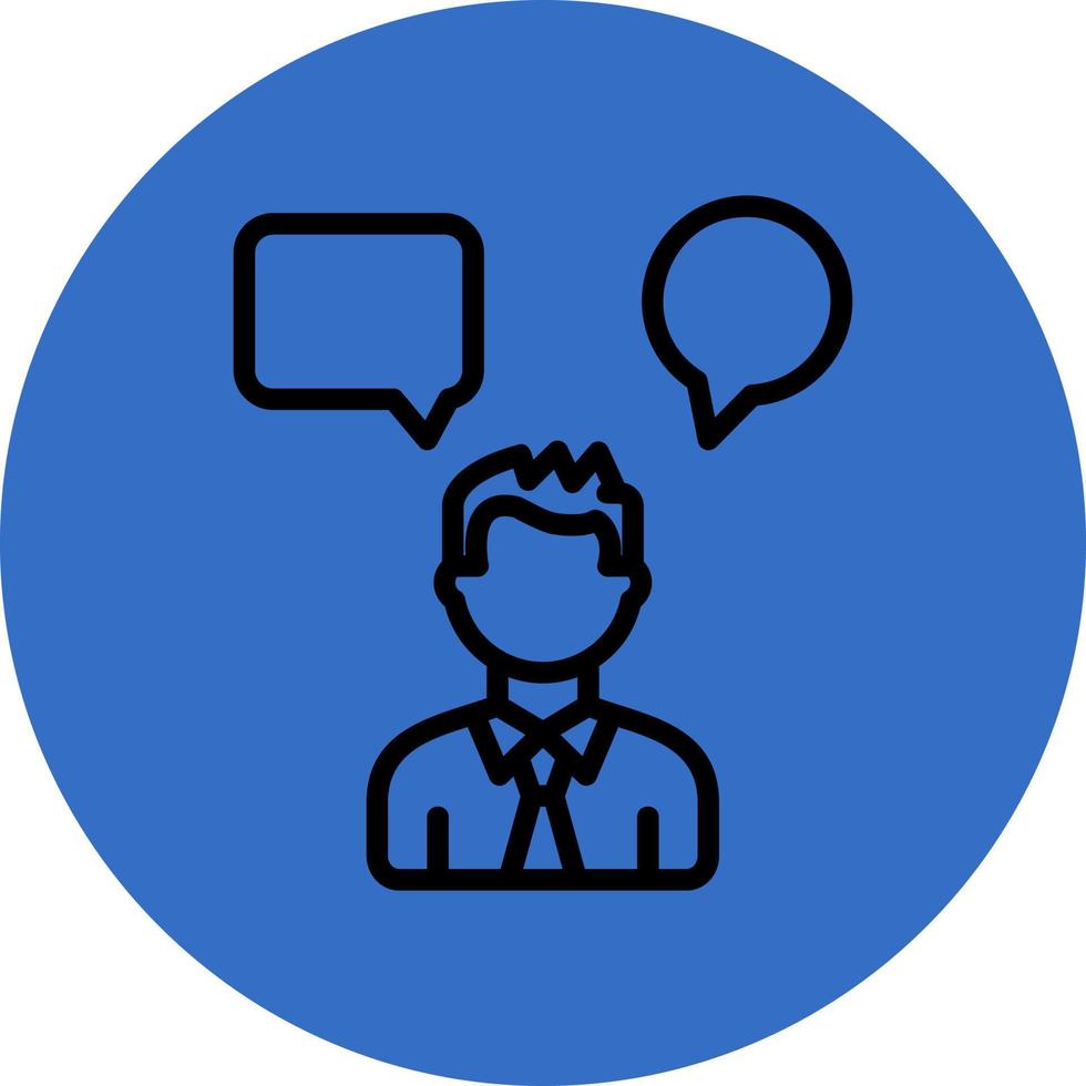 Conversation Vector Icon Design