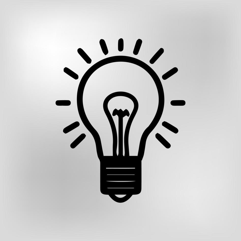 light bulb concept idea vector