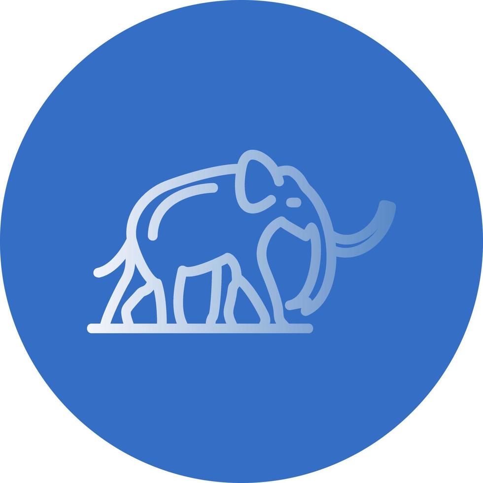 diseño de icono de vector de mamut