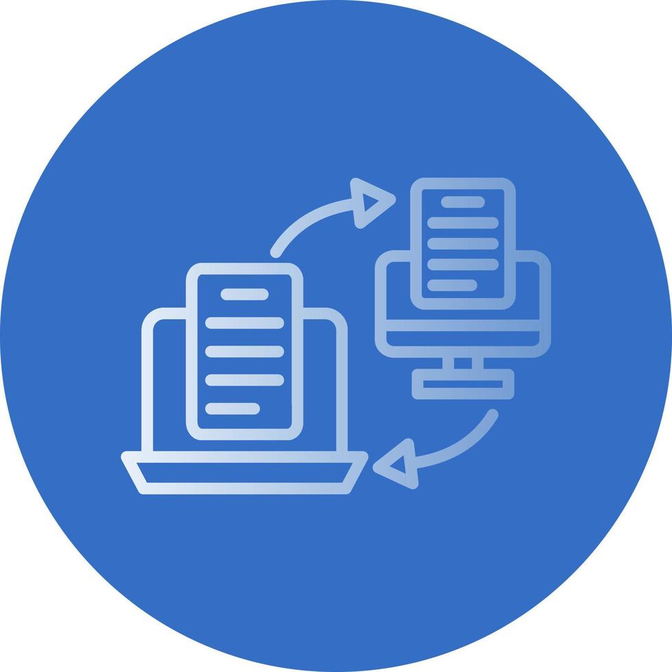 Online Transfer Vector Icon Design