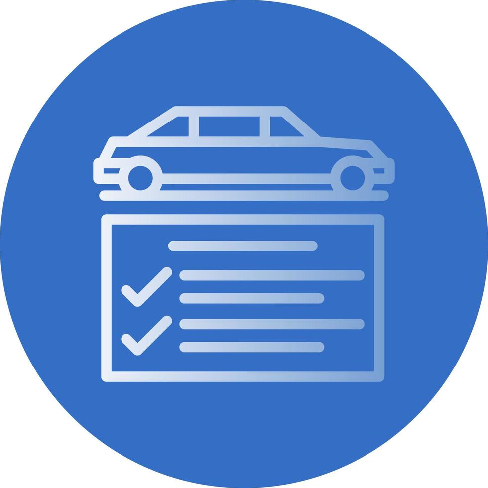 Car Check Vector Icon Design