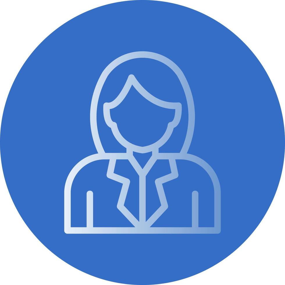 Stewardess Vector Icon Design