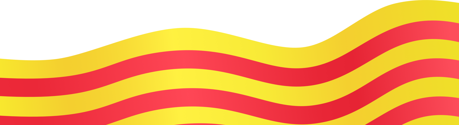 Catalonia flag wave isolated on png or transparent background