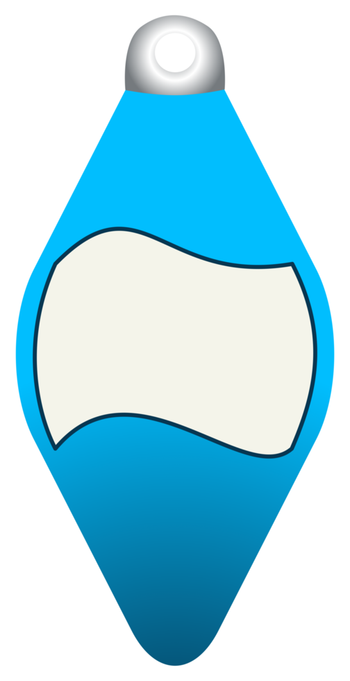 Blue Christmas Holiday Ornament Drawing Tag png