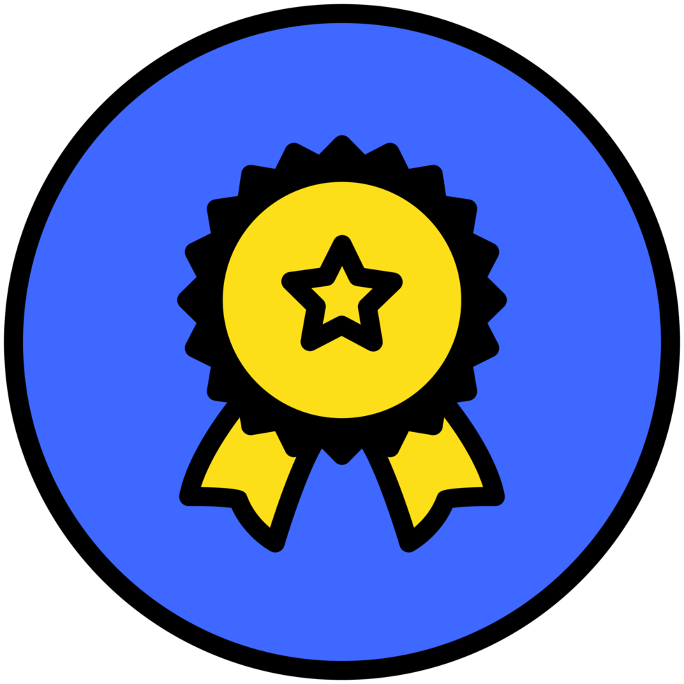 premio distintivo stella cerchio icona png