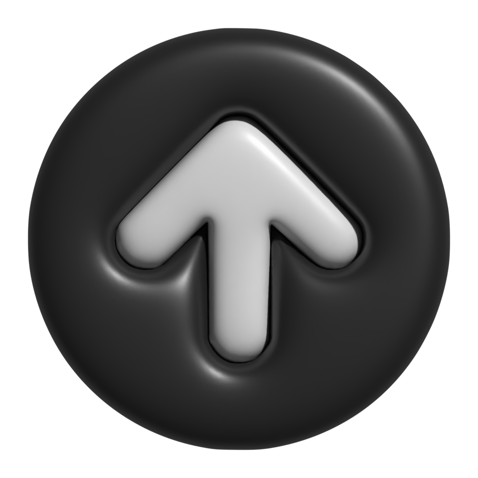 3d arrow up icon png