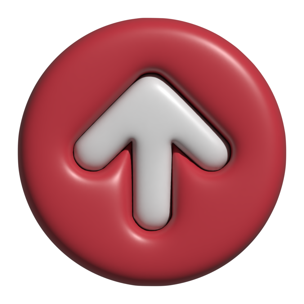 3d arrow up icon png