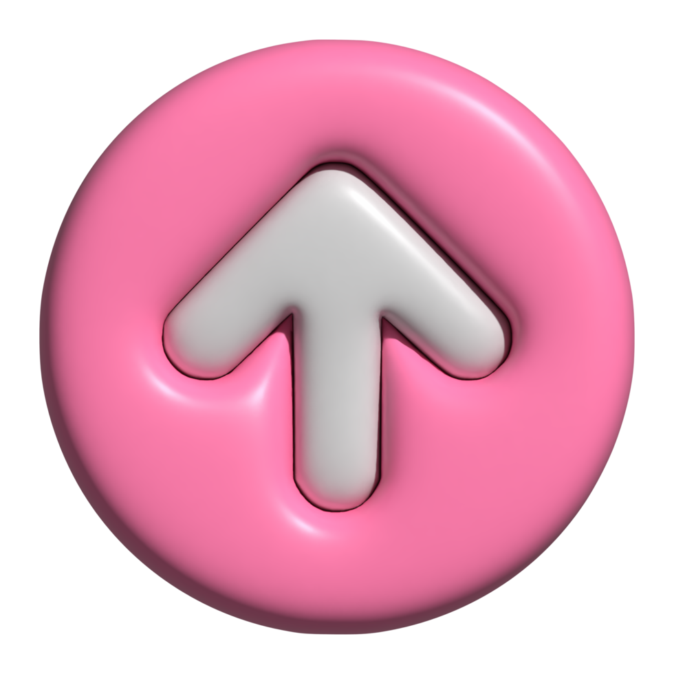 3d arrow up icon png