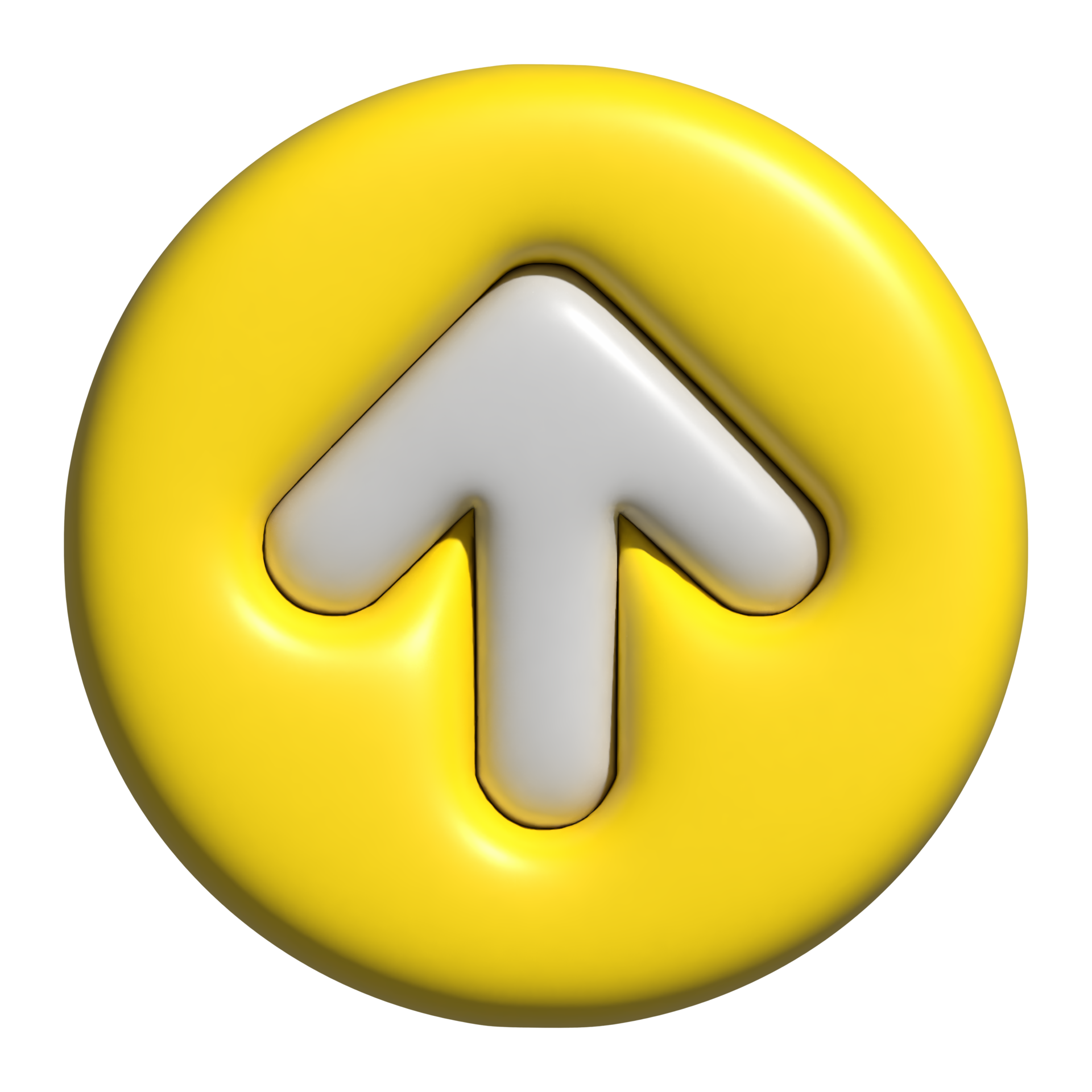 3d arrow up icon 19953620 PNG