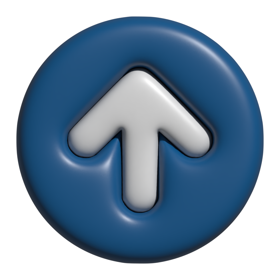 3d arrow up icon png