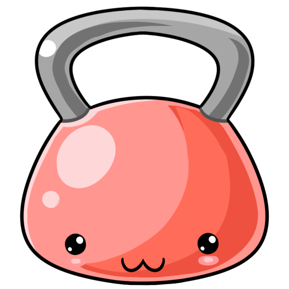 Free Funny Kettlebell Face 19953664 PNG with Transparent Background