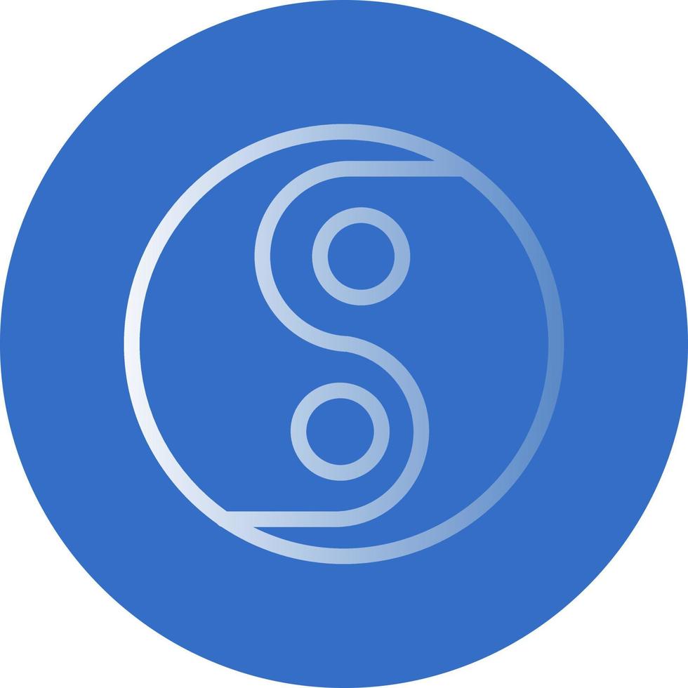 Yin Yang Vector Icon Design