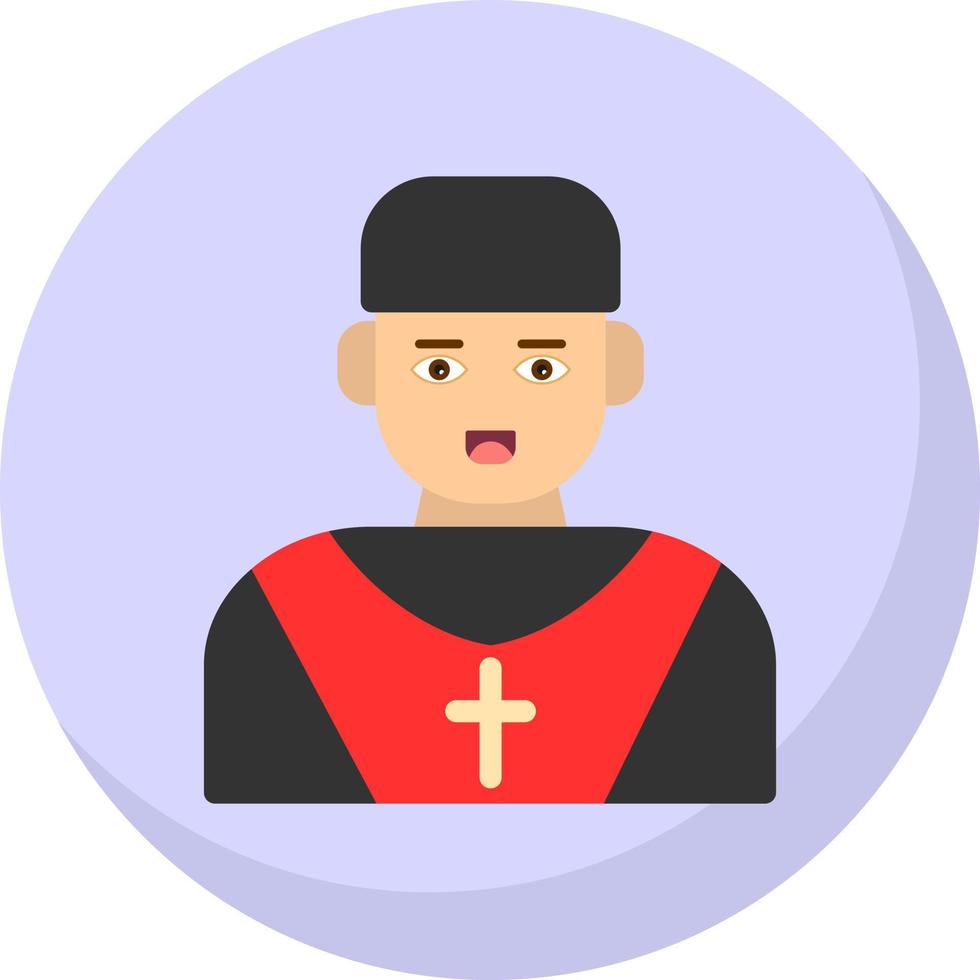 diseño de icono de vector de sacerdote