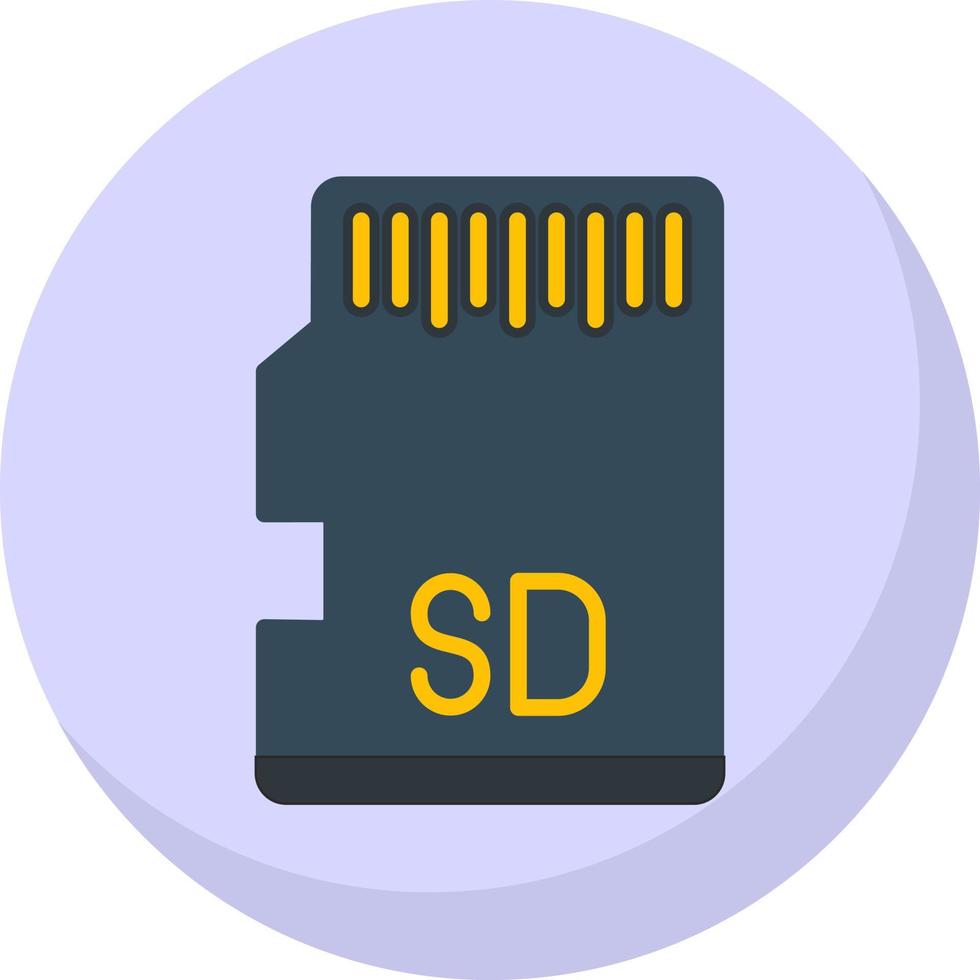 diseño de icono de vector de tarjeta sd