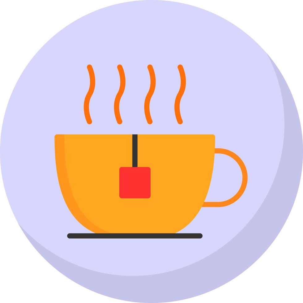 Tea Cup Vector Icon Design