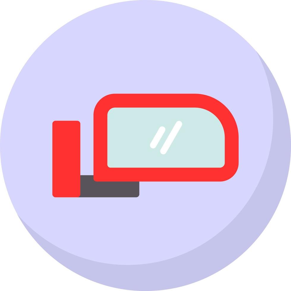 Side Mirror Vector Icon Design