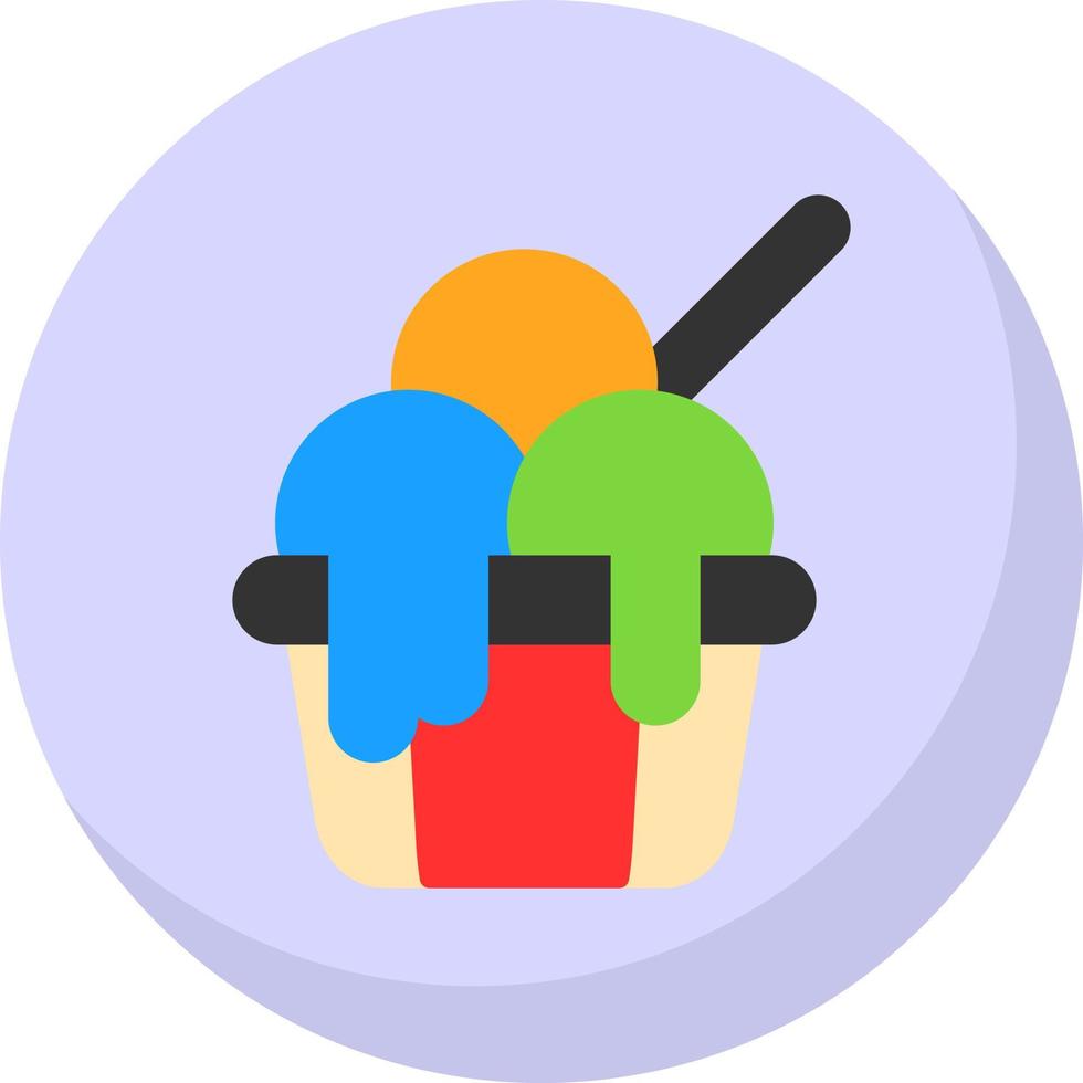Ice Cream Vector Icon Design