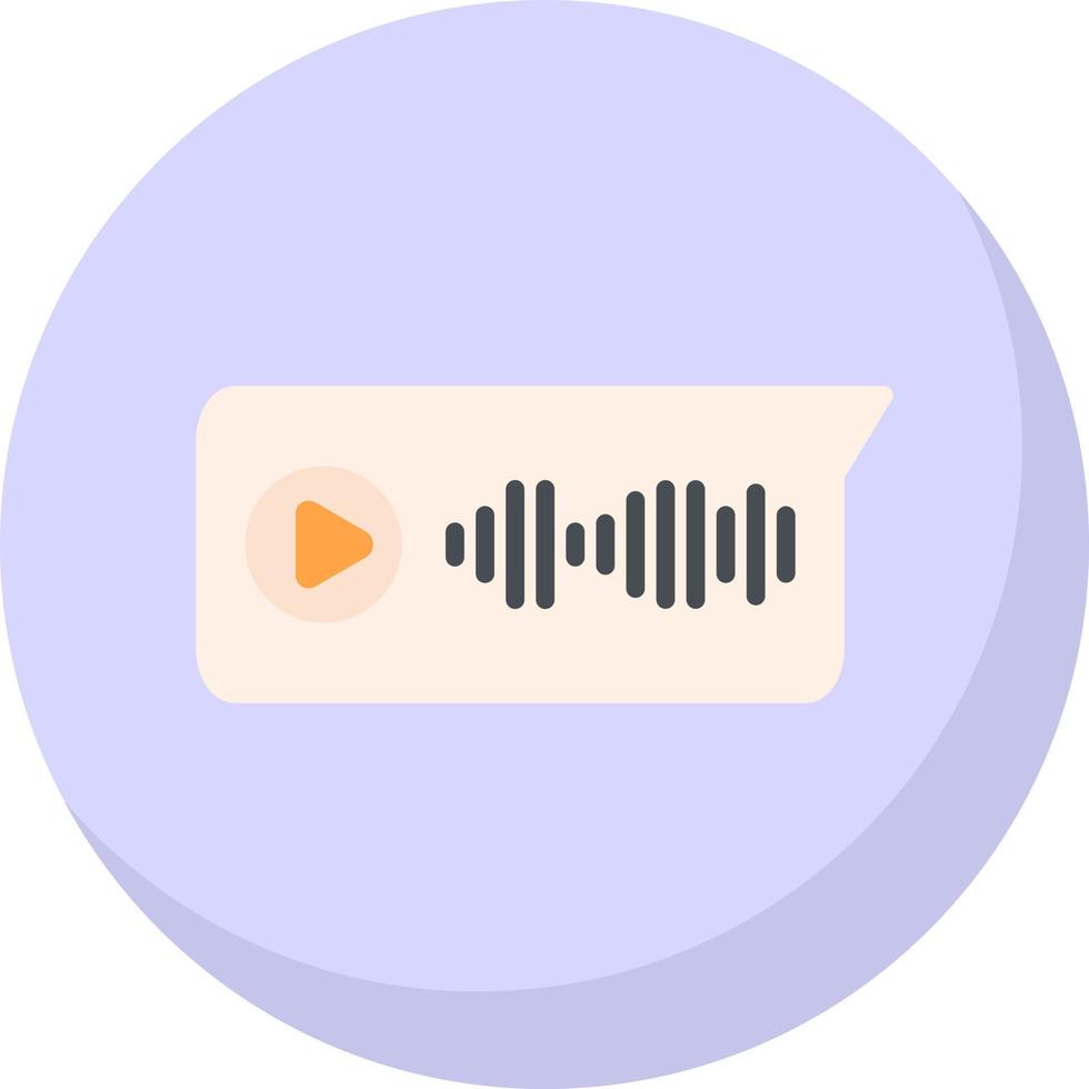 Voice Message Vector Icon Design