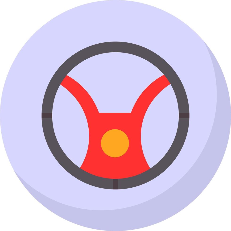 Steering Wheel Vector Icon Design