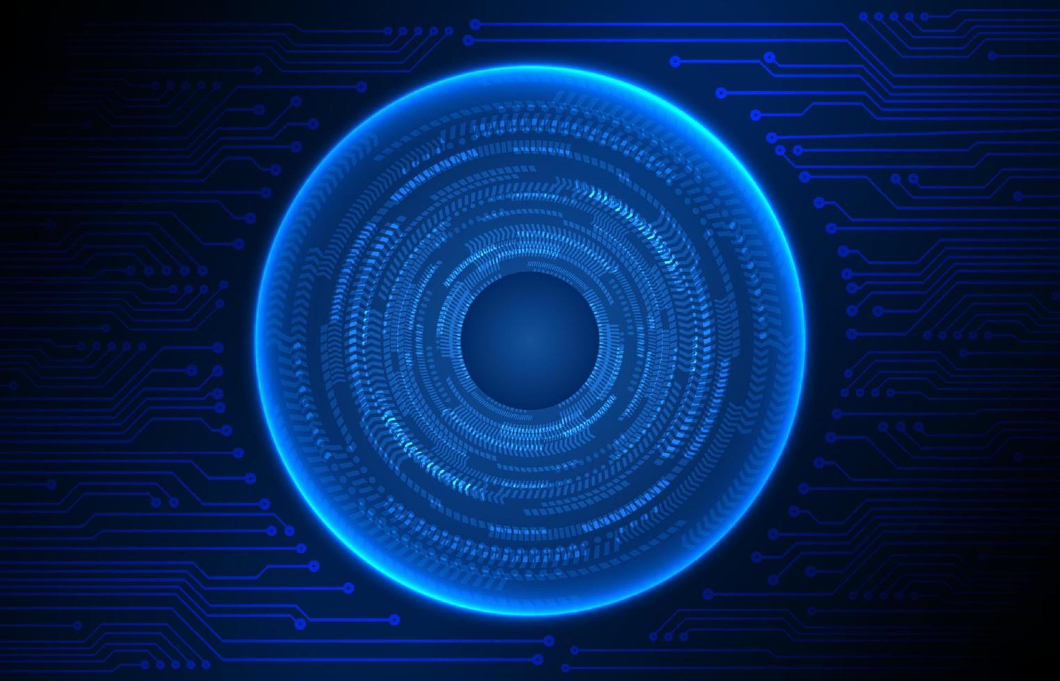 Modern Cybersecurity Technology Background with eyes vector