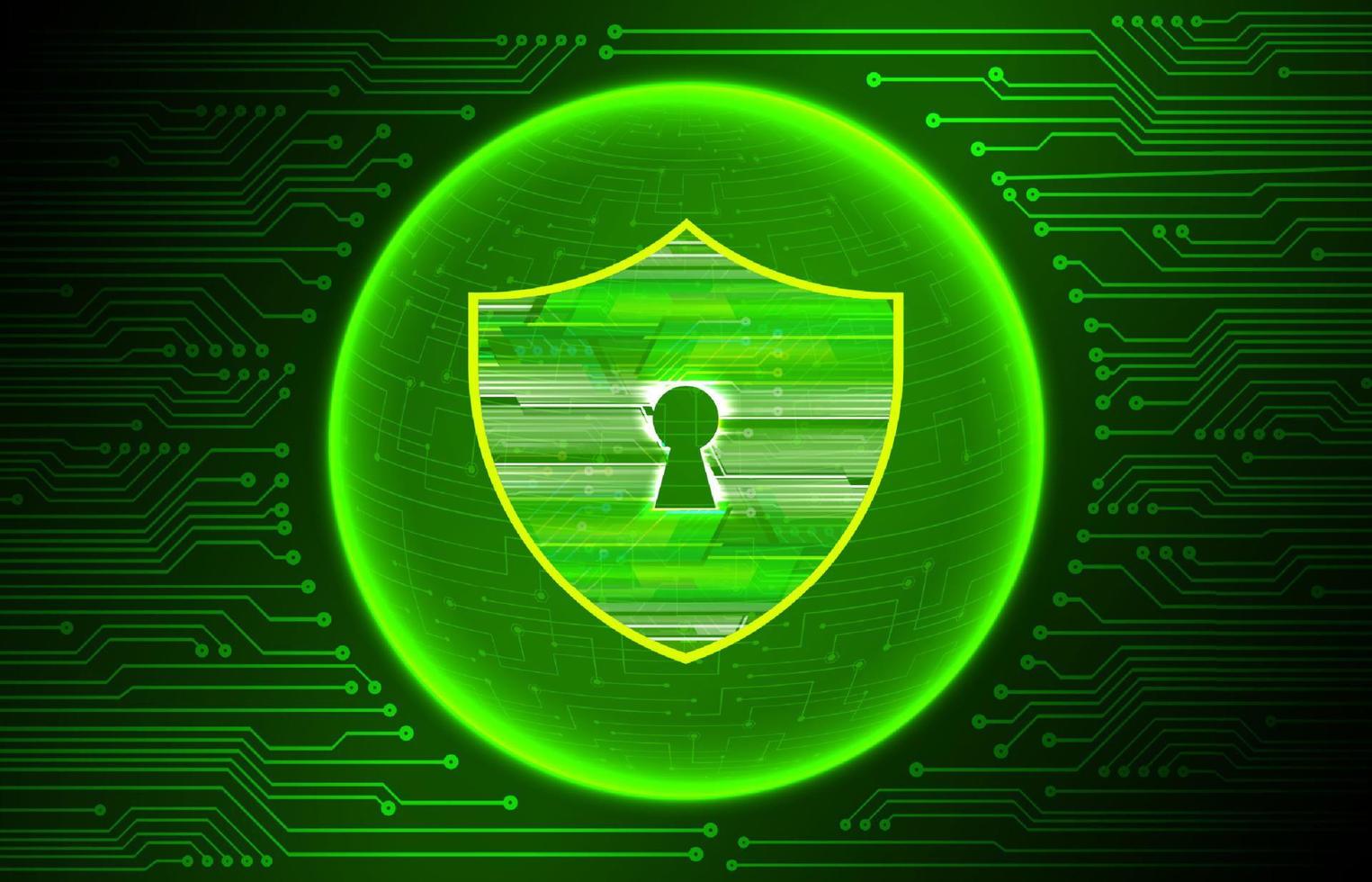 Modern Cybersecurity Technology Background with lock vector