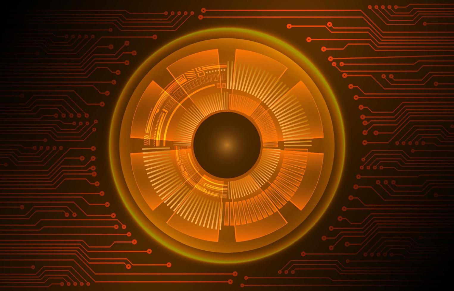 Modern Cybersecurity Technology Background with eyes vector